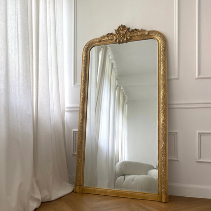 Kensington - Miroir Orné Doré Pleine Longueur 196cm x 100cm