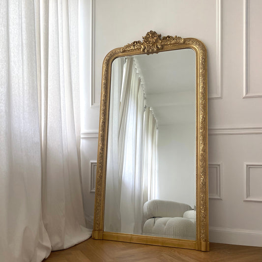 Kensington - Miroir Orné Doré Pleine Longueur 196cm x 100cm