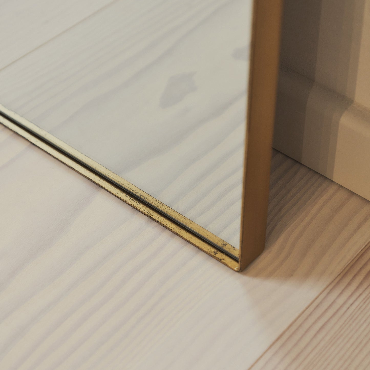 Isla - Miroir Métallique Arqué Extra Large Doré Pleine Longueur 190cm x 120cm