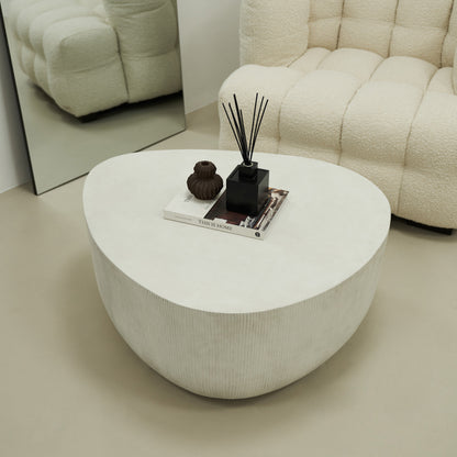 Leonardo - Table basse minimaliste en béton forme irrégulière grande
