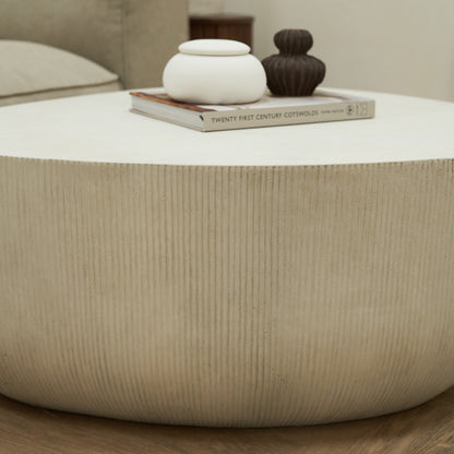 Leonardo - Table basse minimaliste en béton forme irrégulière grande