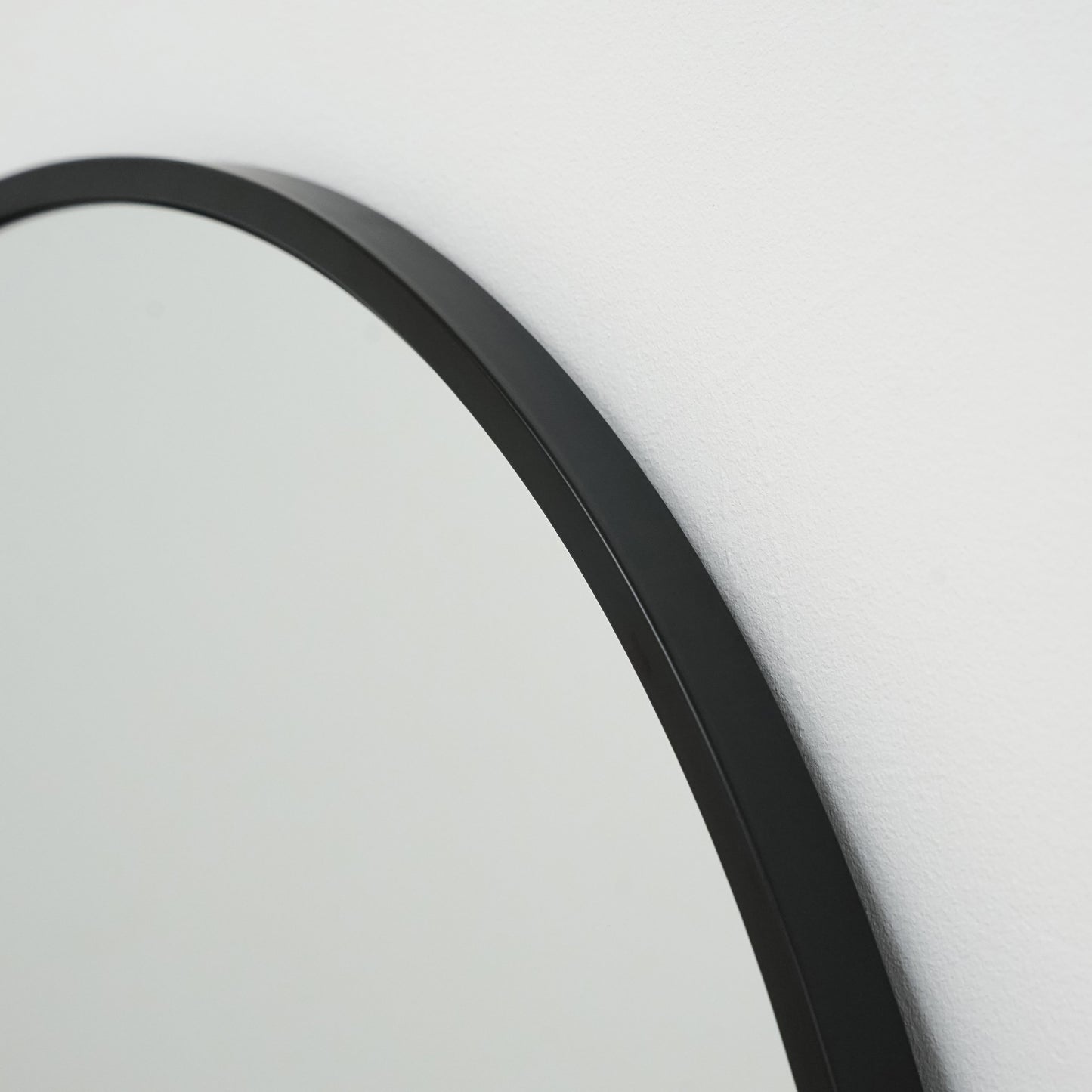 Liberty - Miroir Métallique Noir Arqué Grand Format 160cm x 60cm