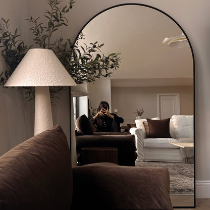 Liberty - Miroir Métallique Arqué Noir Pleine Longueur 180cm x 110cm