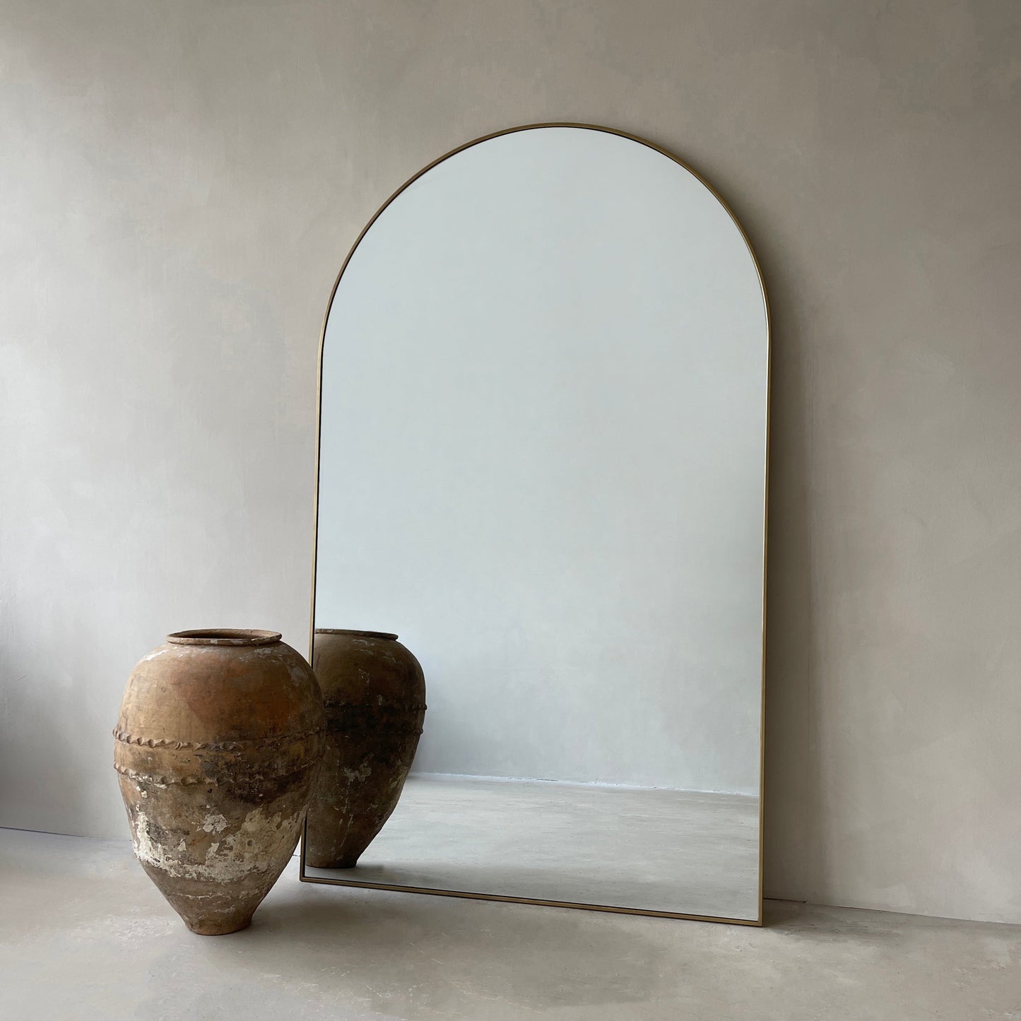 Liberty - Miroir Métallique Arqué Pleine Longueur Or 200cm x 120cm