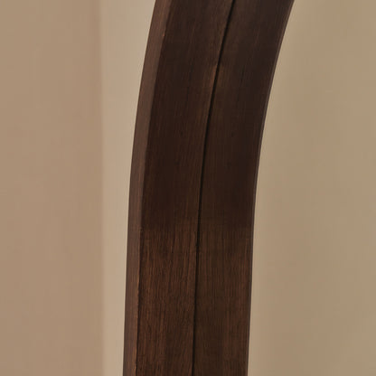 Lilia - Miroir en bois foncé plein pied arche 170cm x 80cm