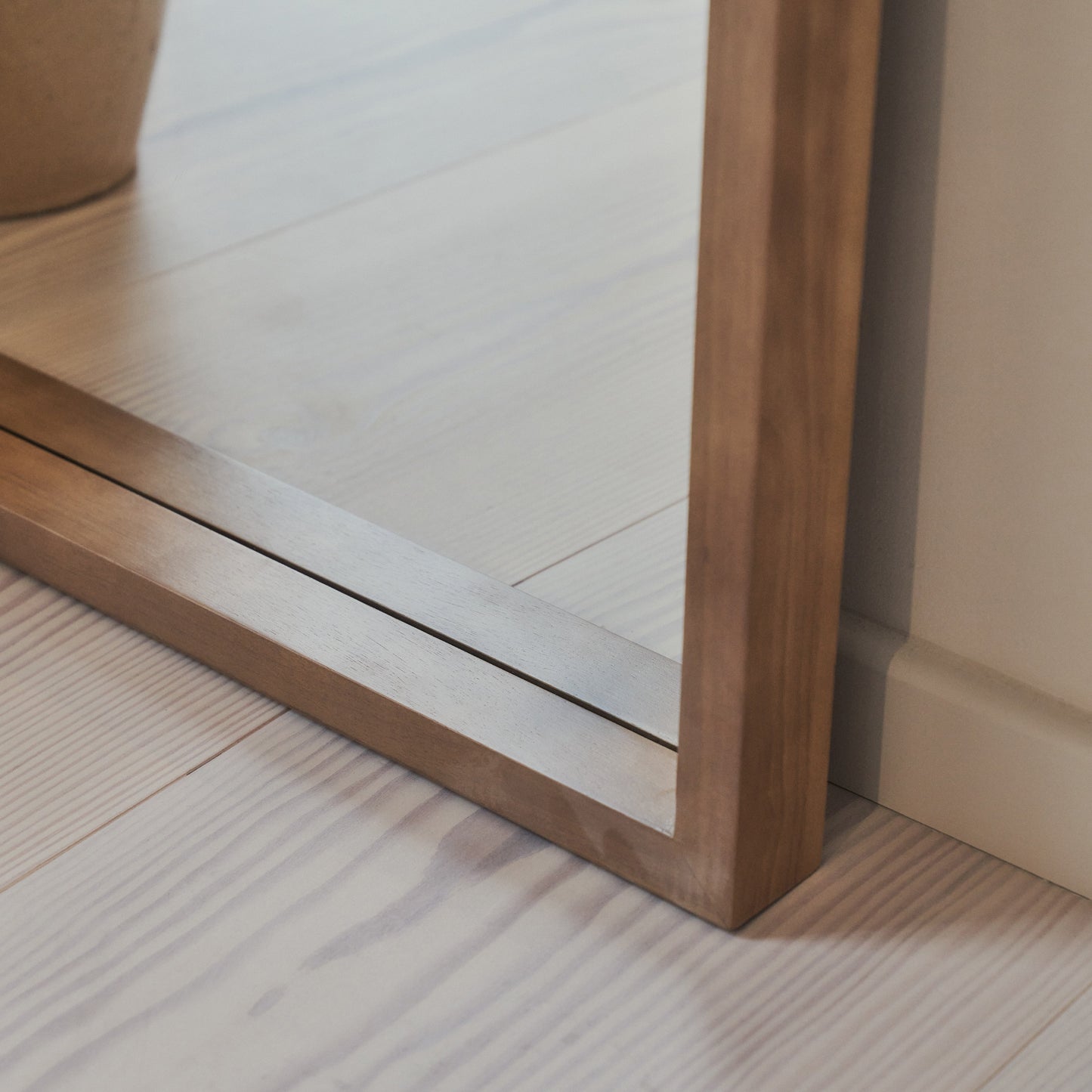 Lilia - Miroir en bois chaud plein pied arche 170cm x 80cm