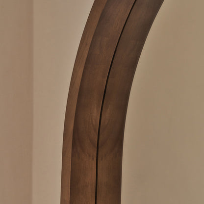 Lilia - Miroir en bois chaud plein pied arche 170cm x 80cm