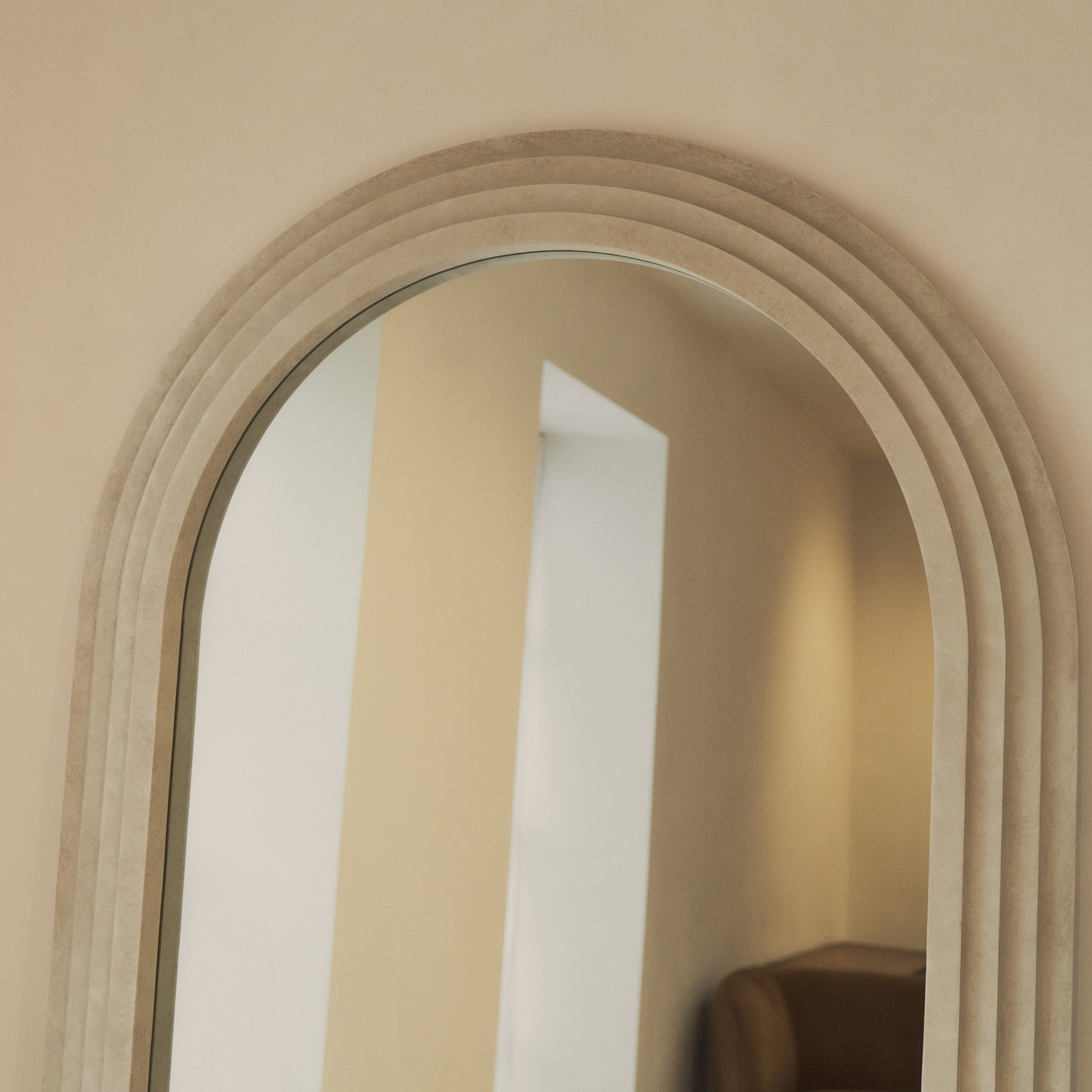 Luciana - Miroir en béton cintré pleine longueur 200cm x 100cm