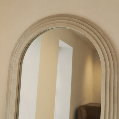 Luciana - Miroir en béton cintré pleine longueur 200cm x 100cm