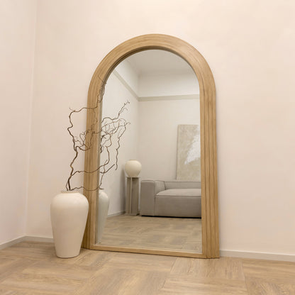 Luciana - Miroir en bois lavé arche pleine longueur 180cm x 110cm