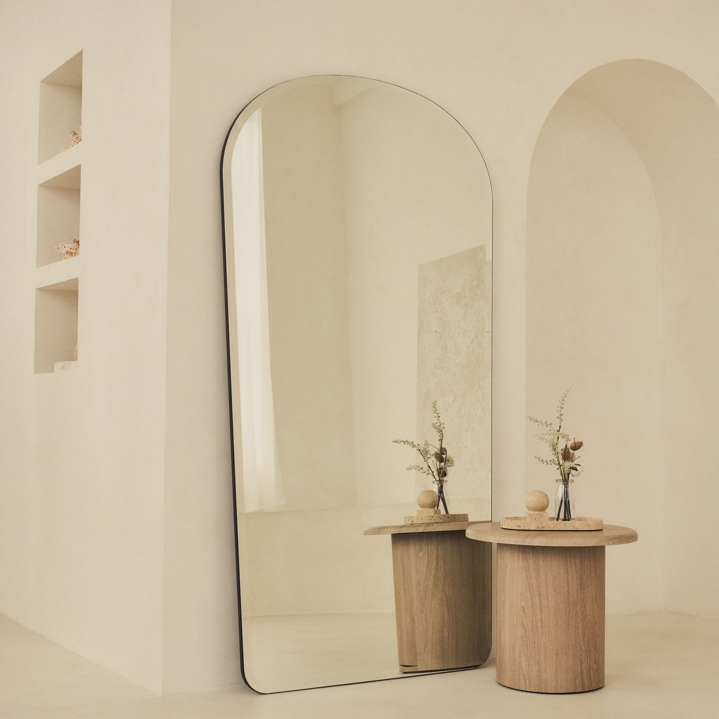 Vienna - Miroir biseauté sans cadre extra grand pleine longueur 180cm x 95cm