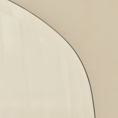 Vienne - Grand miroir sans cadre à biseau 95 cm x 70 cm pour manteau de cheminée