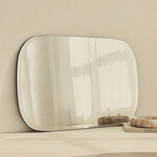 Vienne - Grand Miroir Biseauté Sans Cadre Courbé 100cm x 65cm