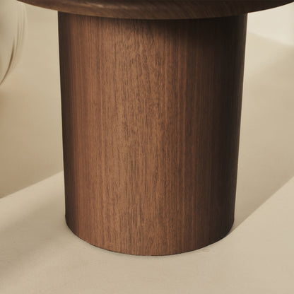 Madison - Table d'appoint ronde en bois foncé