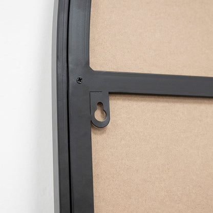 Arcus - Miroir Métallique Noir Grand Arqué Pleine Longueur 170cm x 80cm
