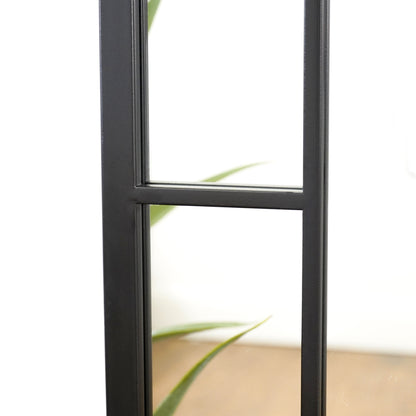 Bexley - Miroir Métallique Noir Pleine Longueur 180cm x 70cm