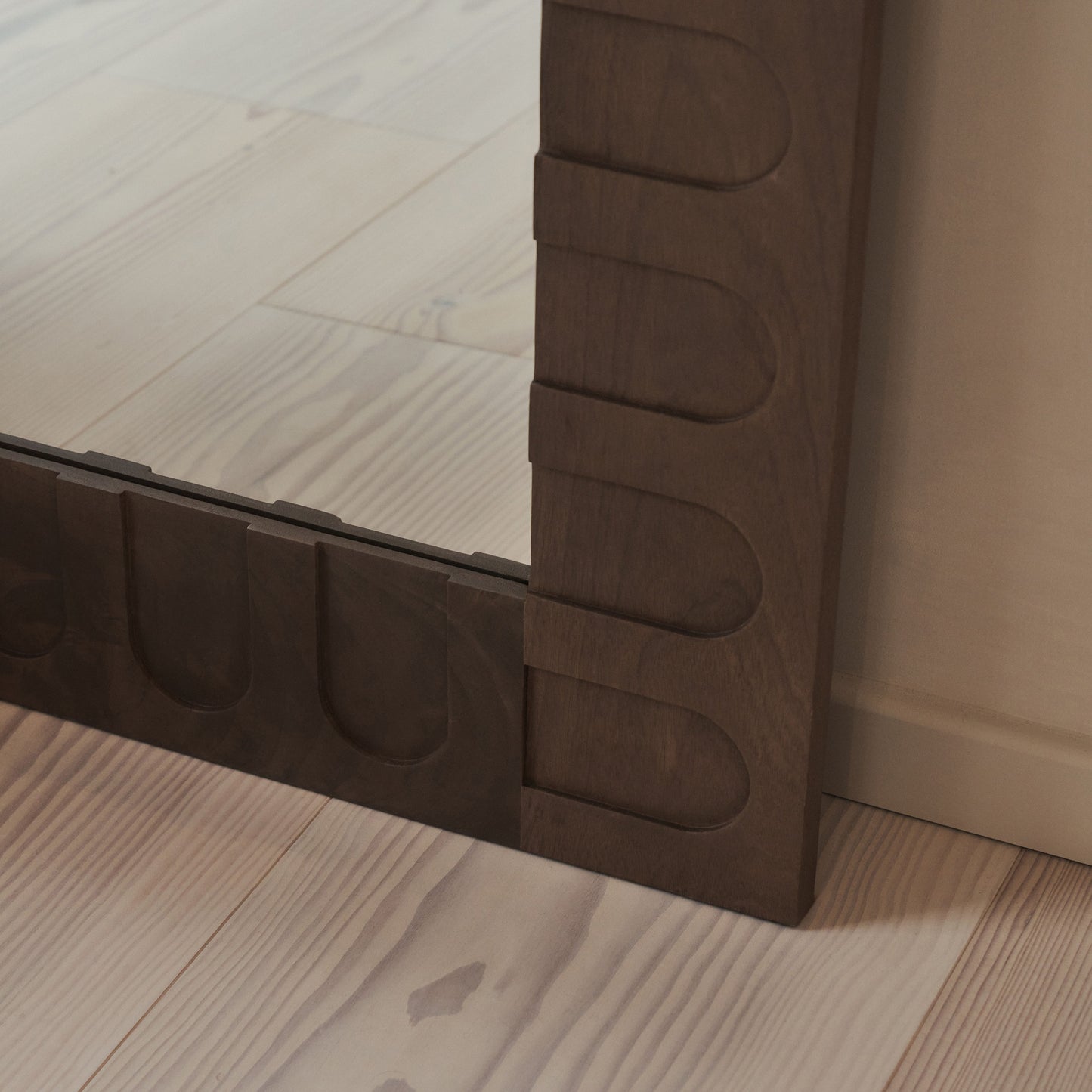 Valor - Miroir Premium Extra Large Bois Chaud 200cm x 120cm