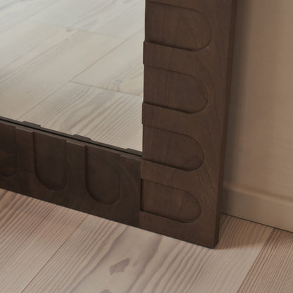 Valor - Miroir Premium Extra Large Bois Chaud 200cm x 120cm