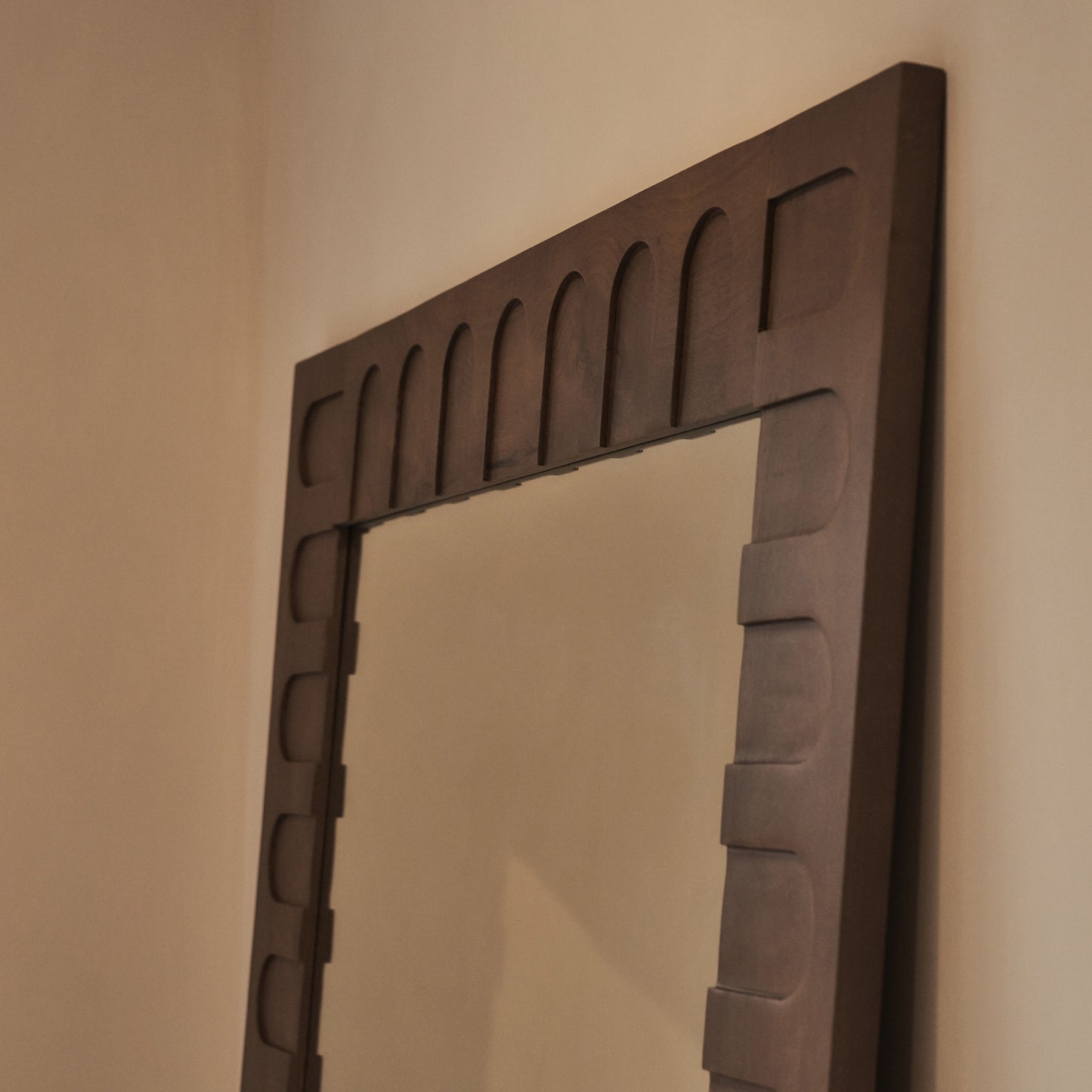 Valor - Miroir Premium Extra Large Bois Chaud 200cm x 120cm