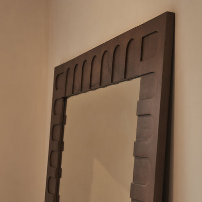 Valor - Miroir Premium Extra Large Bois Chaud 200cm x 120cm