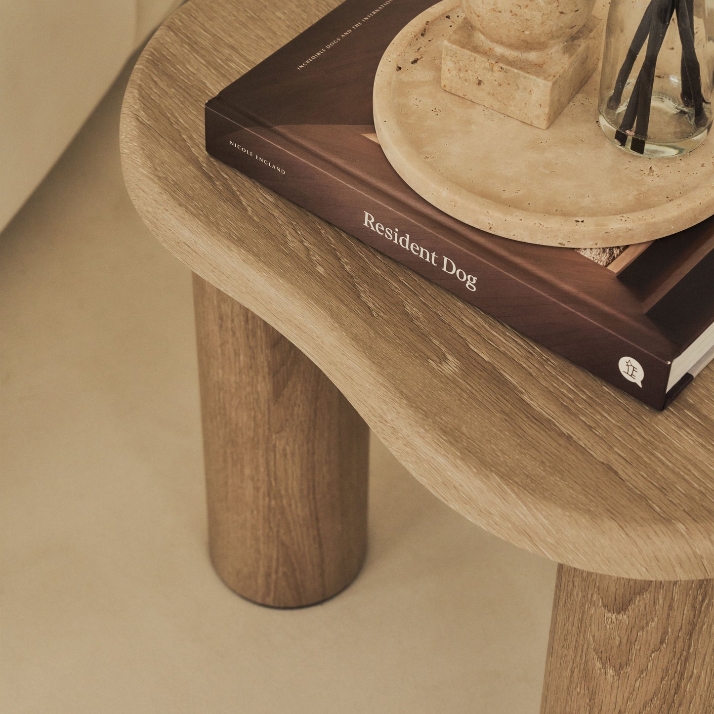 Savanna - Table d'Appoint en Bois Lavé Irregulier