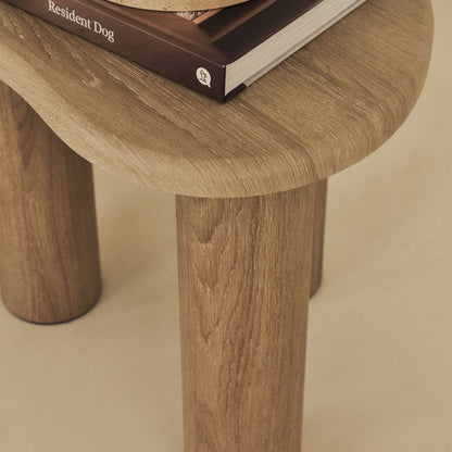 Savanna - Table d'Appoint en Bois Lavé Irregulier