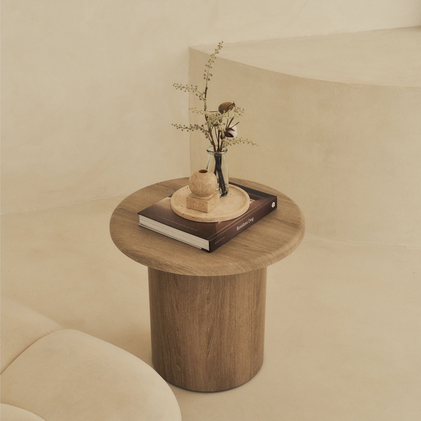 Madison - Table d'appoint ronde en bois lavé