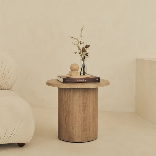 Madison - Table d'appoint ronde en bois lavé