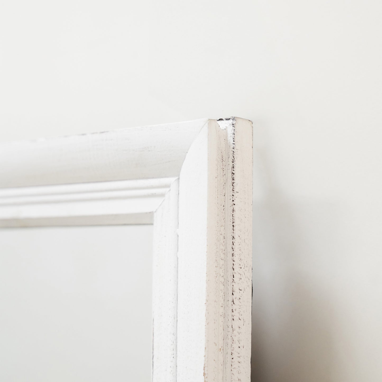 Sasha - Miroir Rectangulaire Fenêtre Shabby Chic Blanc 134cm x 70cm