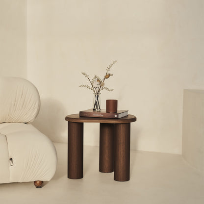 Savanna - Table d'appoint en bois irrégulier foncé