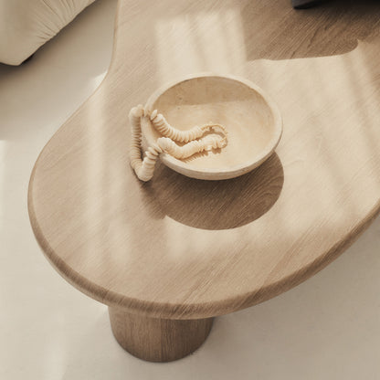 Savanna - Grande table basse en bois irrégulier lavé