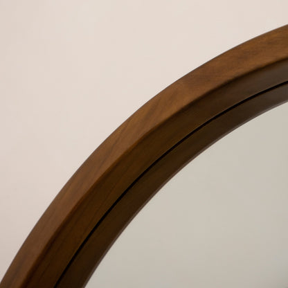 Tamara - Miroir en noyer arqué extra large pleine longueur 190cm x 110cm