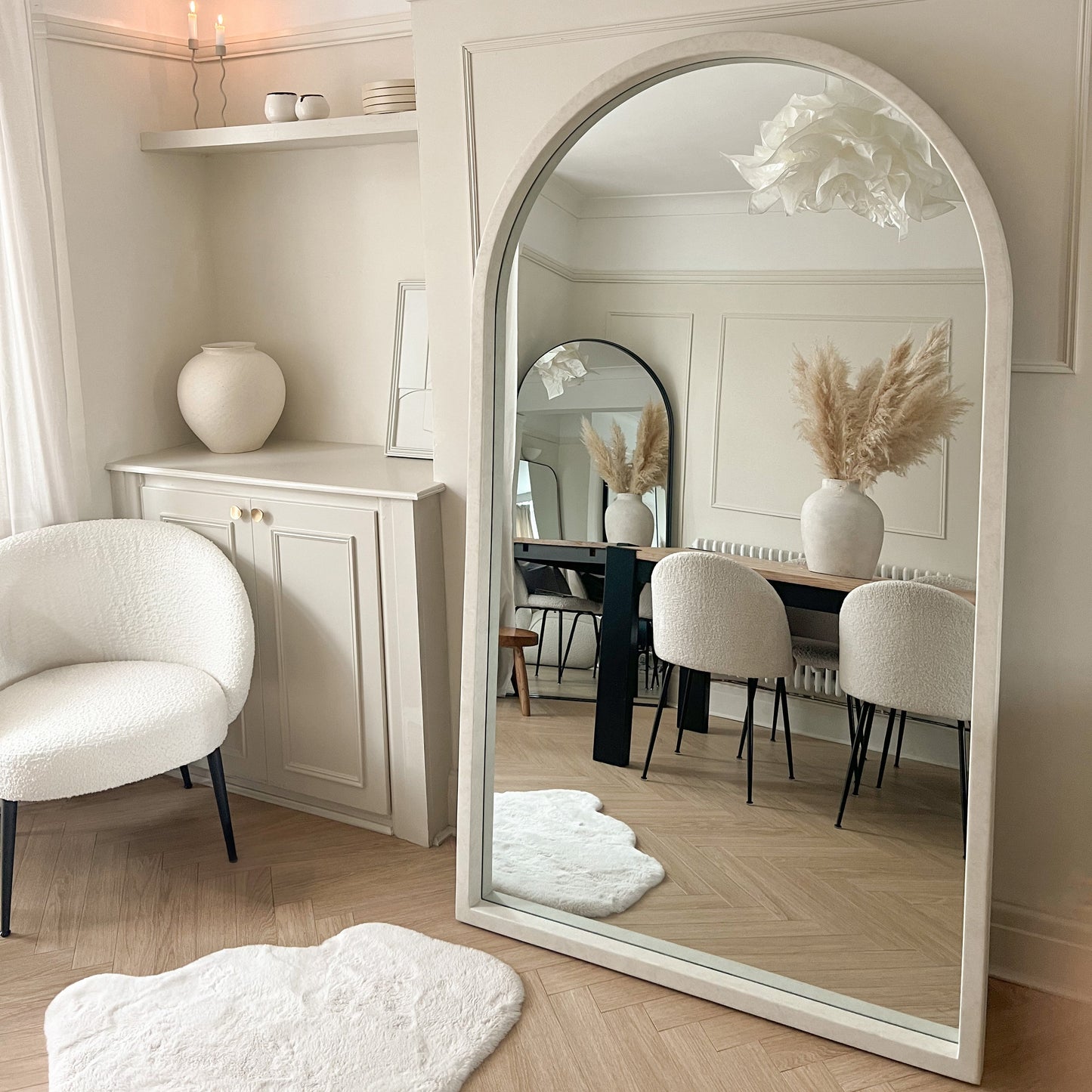 Tamara - Miroir en béton arche extra large pleine longueur 190cm x 110cm