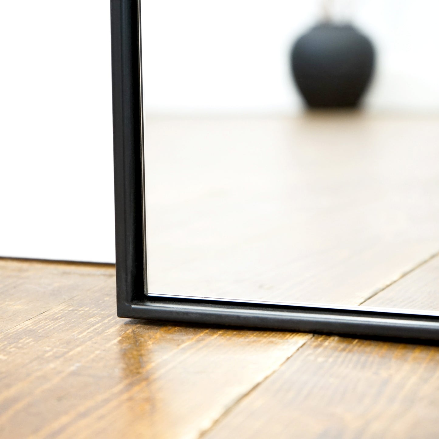 Theo - Miroir Métallique Noir Extra Large Pleine Longueur 190cm x 120cm