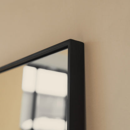 Theo - Miroir Métallique Noir Extra Large Pleine Longueur 180cm x 100cm