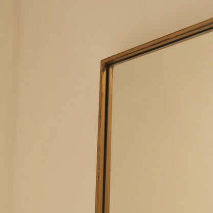 Theo - Miroir Métallique Rectangulaire Extra Large Pleine Longueur 190cm x 120cm Or