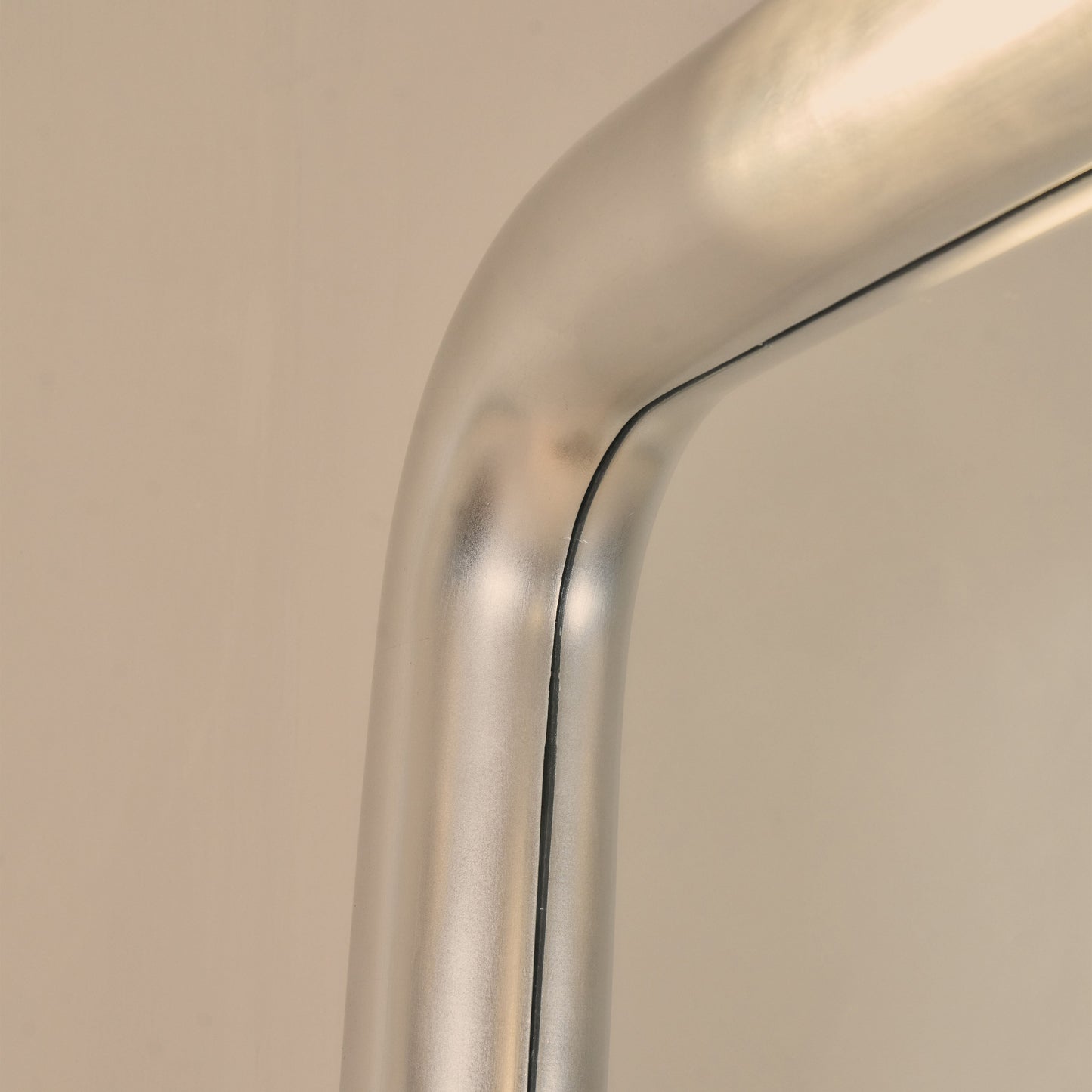 Obsidian - Miroir Rectangulaire Extra Large Brossé Chrome Pleine Longueur 200cm x 120cm