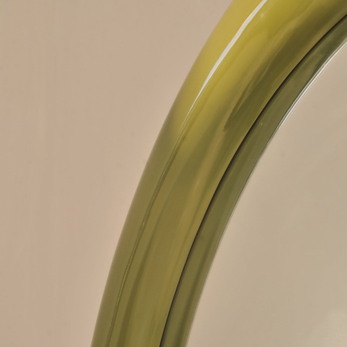 Obsidienne - Miroir Extra Large Arqué Olive Brillant Pleine Longueur 200cm x 120cm