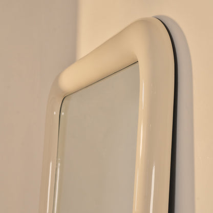 Obsidian - Miroir Rectangulaire Extra Large Pleine Longueur Brillant Ivoire 200cm x 120cm