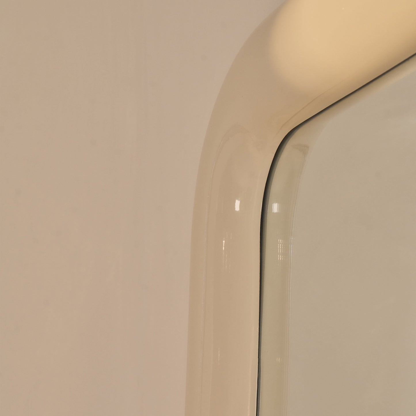 Obsidian - Miroir Rectangulaire Extra Large Pleine Longueur Brillant Ivoire 200cm x 120cm