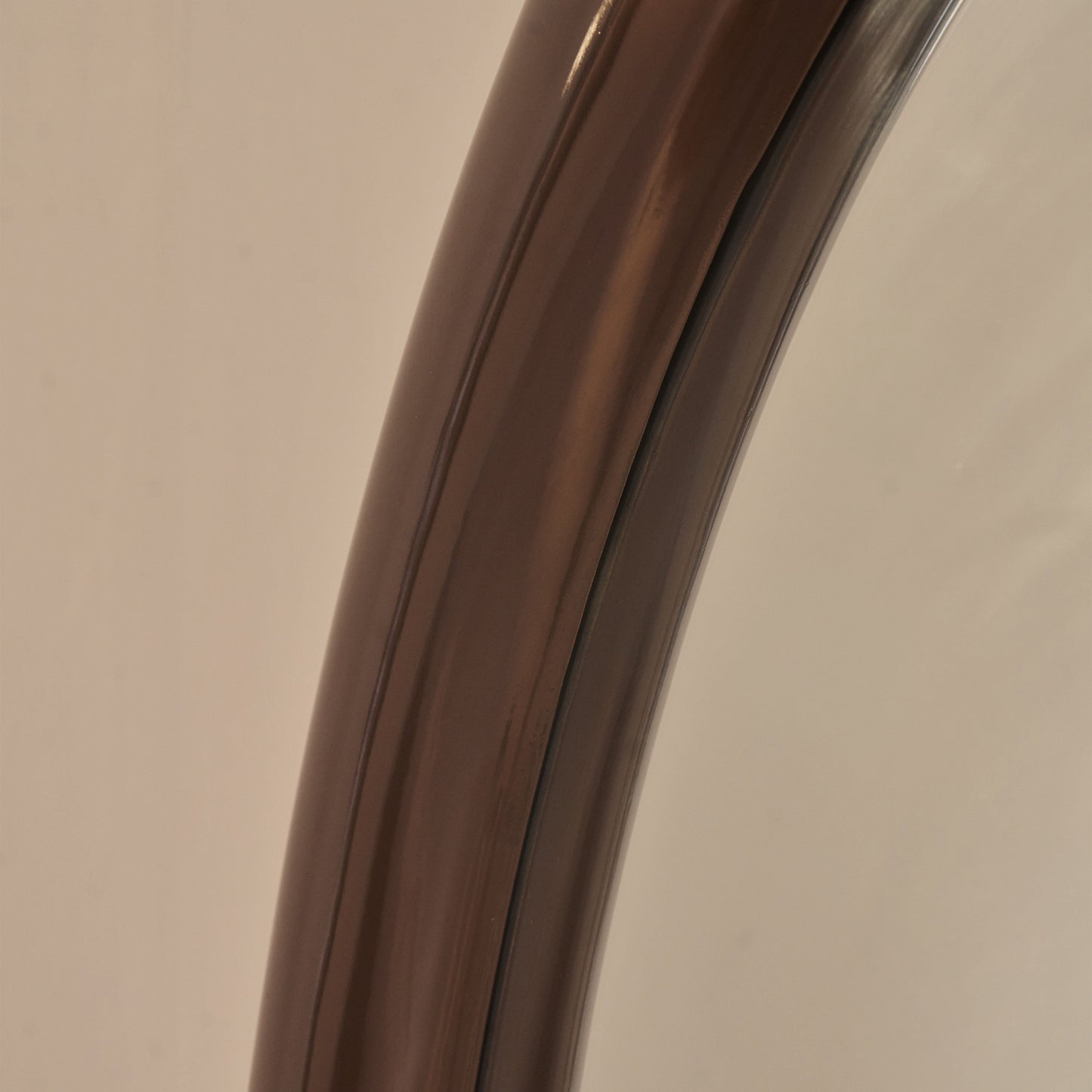 Obsidienne - Miroir Extra Large Arqué Pleine Longueur Chocolat Brillant 200cm x 120cm