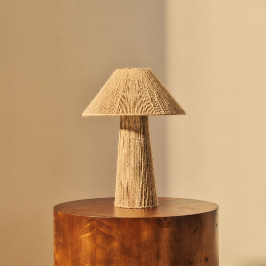 Erba - Lampe de table à abat-jour en jute Coolie