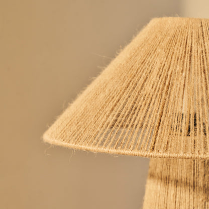Erba - Lampe de Table Large avec Abat-jour en Corde de Jute Coolie