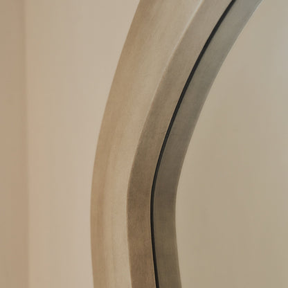 Luciana - Miroir Extra Large en Béton Ondulé Pleine Longueur 180cm x 105cm