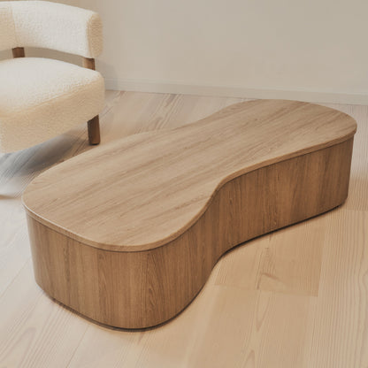 Arlo - Table basse extra large irrégulière en bois lavé