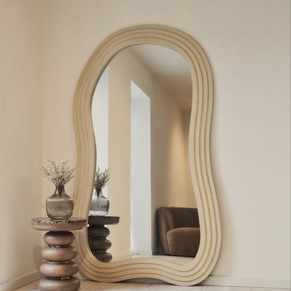 Luciana - Miroir Extra Large en Béton Irregular Pleine Longueur 200cm x 115cm