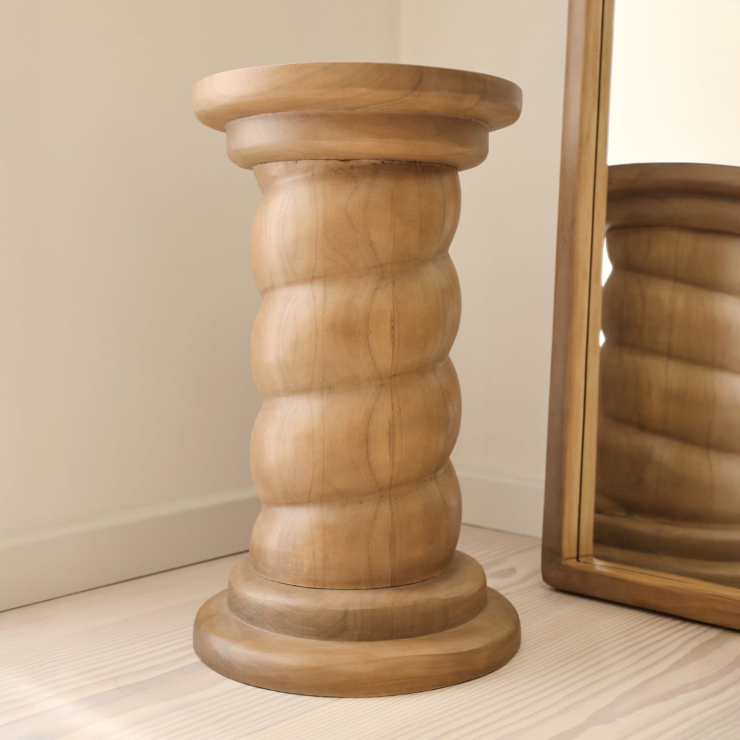 Cassia - Table d'Appoint Rétro en Bois Chaud