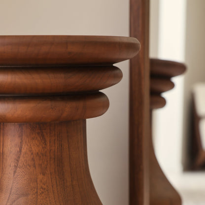 Oribi - Table d'appoint rétro en bois foncé