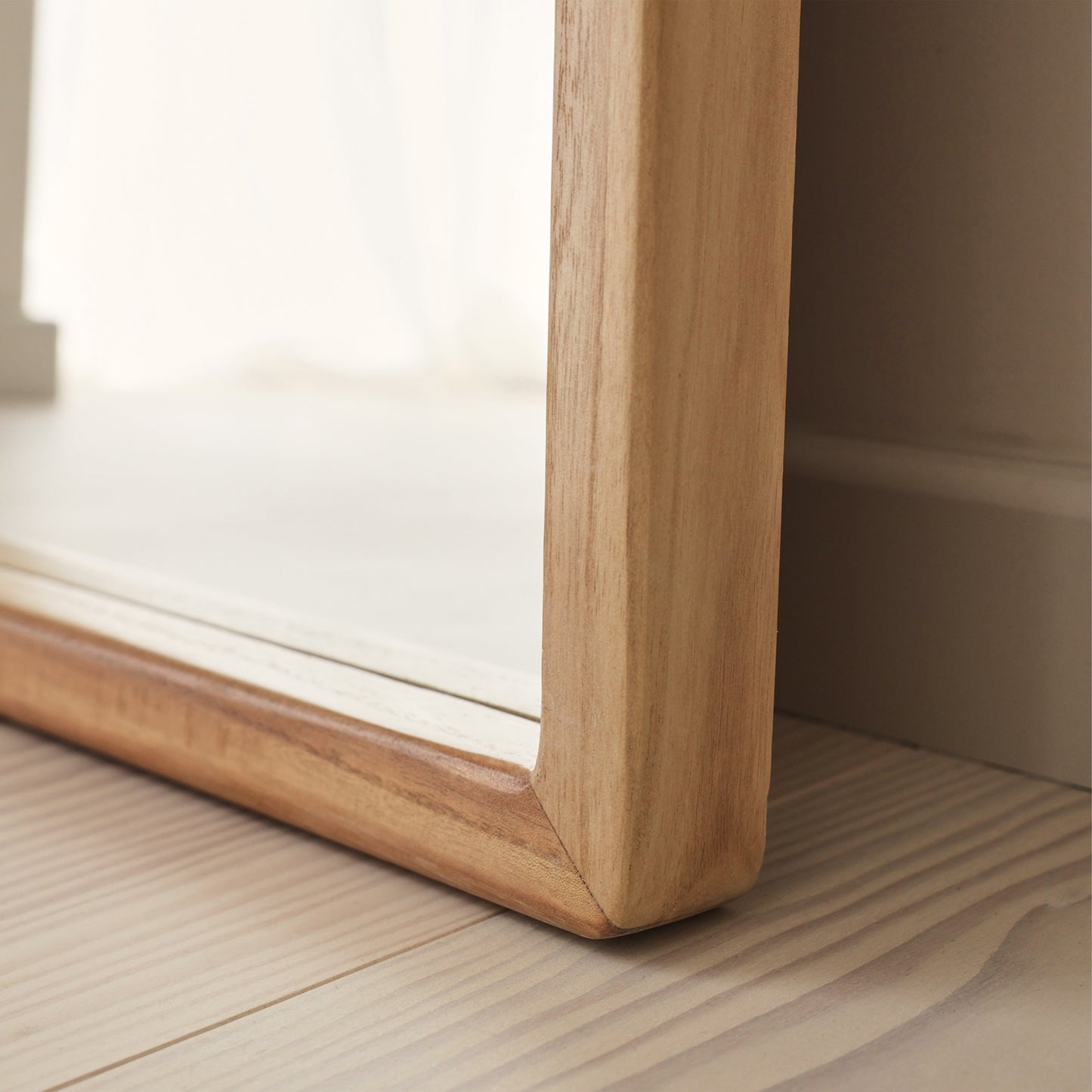 Arden - Miroir en bois clair pleine longueur 180cm x 80cm
