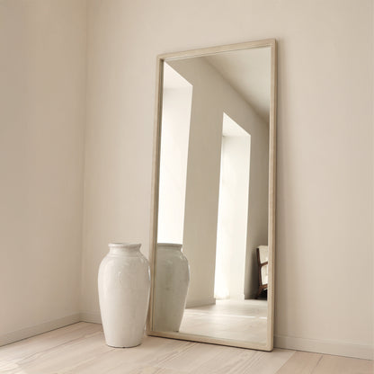 Arden - Miroir en bois pleine longueur béton 180cm x 80cm